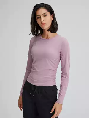 lulu autumn sports top women's long-sleeved T-shirt outdoor running clothes fitness clothes quick-drying breathable yoga clothes women