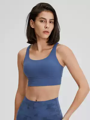 Lulu original professional medium-strength sports underwear women's shockproof gathered with chest pad outside to wear beautiful back yoga clothes bra