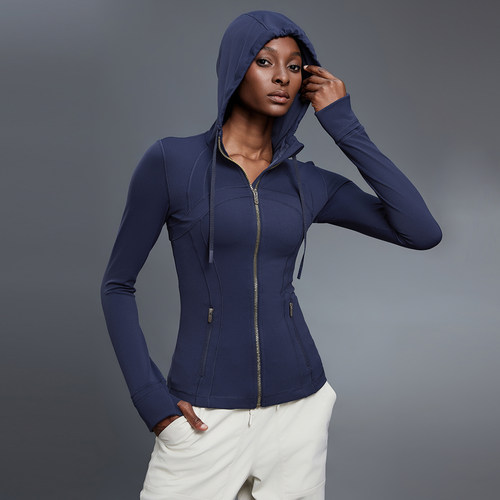 秋冬季运动外套KUD健身连帽女