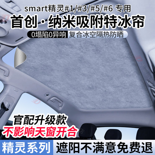 smart精灵#1/#3/#5/#6天窗遮阳帘