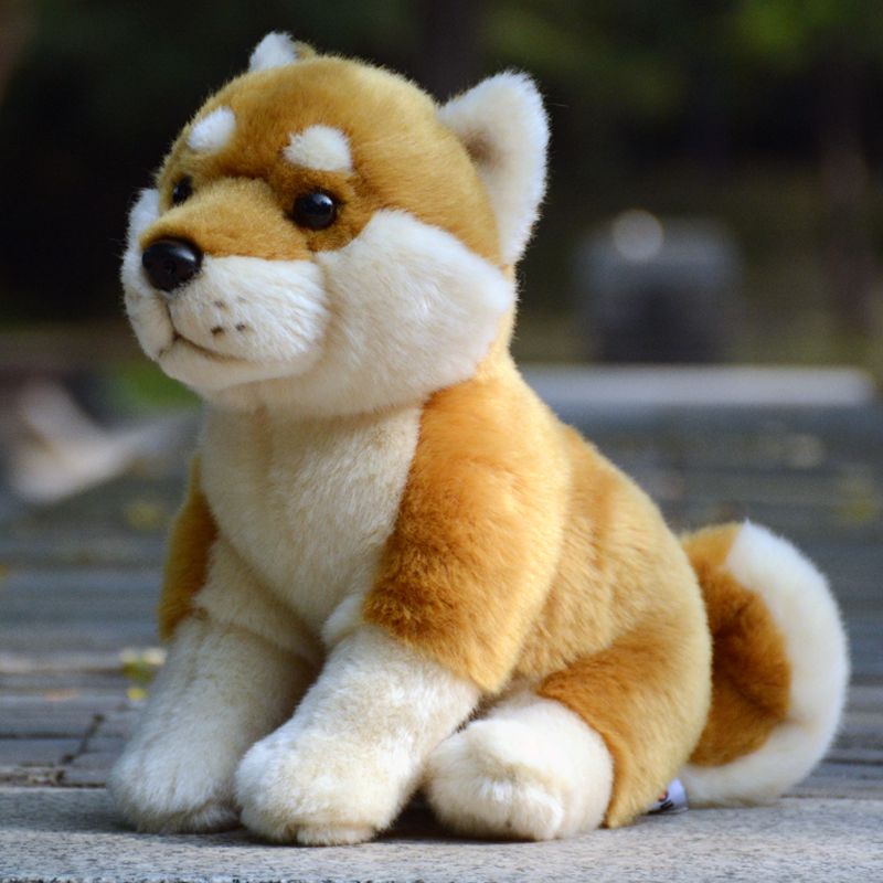 秋田犬公仔PP棉仿真可爱