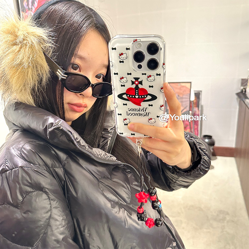 苹果手机壳少女甜酷时髦星球猫咪