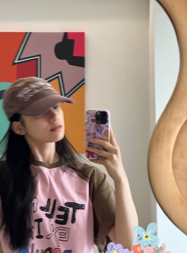 张婧仪同款少女涂鸦苹果手机壳软