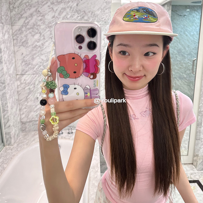 苹果手机壳可爱少女夏日卡通猫咪