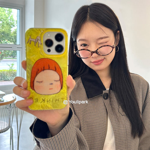 苹果手机壳卡通可爱奈良美智女孩