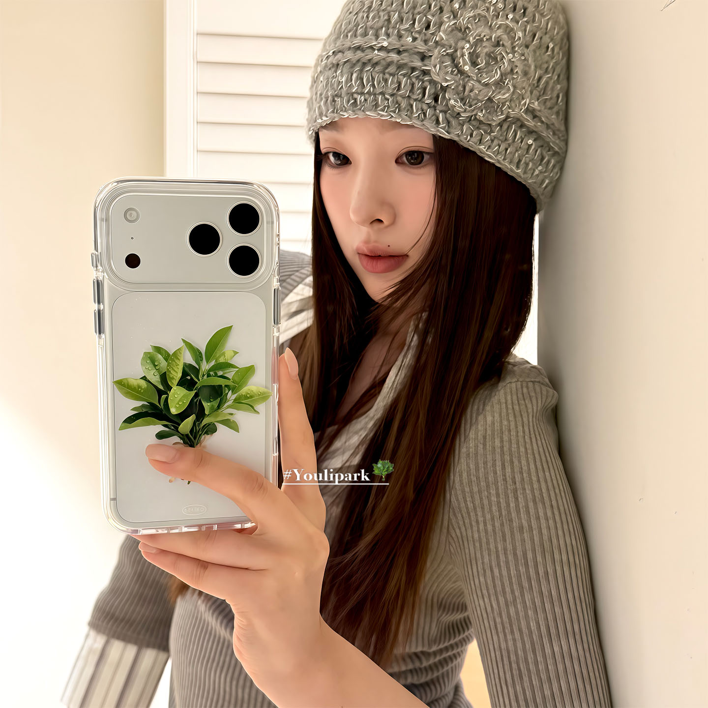 赵露思头像好运柚子叶苹果手机壳