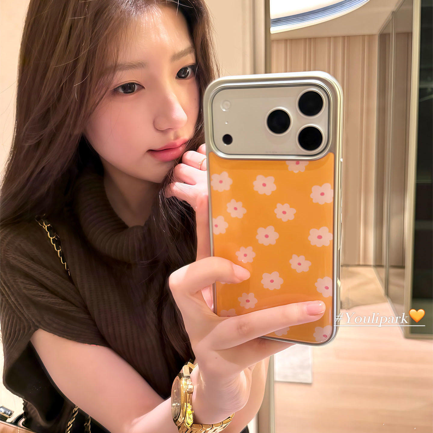 由里公园ins少女治愈系温柔戚风黄满屏花朵17适用17pro苹果17ProMax手机壳iPhone16全包14新款16Promax保护套,3C数码配件,手机保护套/壳,淘宝优惠券,粉丝福利购,淘宝优惠卷