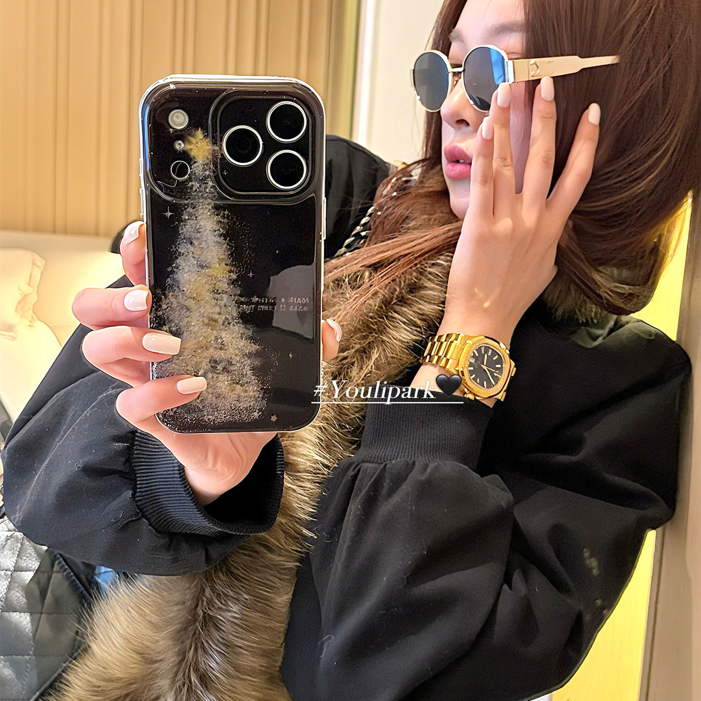 由里公园ins梦幻高级氛围感闪粉星星圣诞树适用17pro苹果17ProMax手机壳iPhone16全包14新款16Promax保护套女,3C数码配件,手机保护套/壳,淘宝优惠券,粉丝福利购,淘宝优惠卷