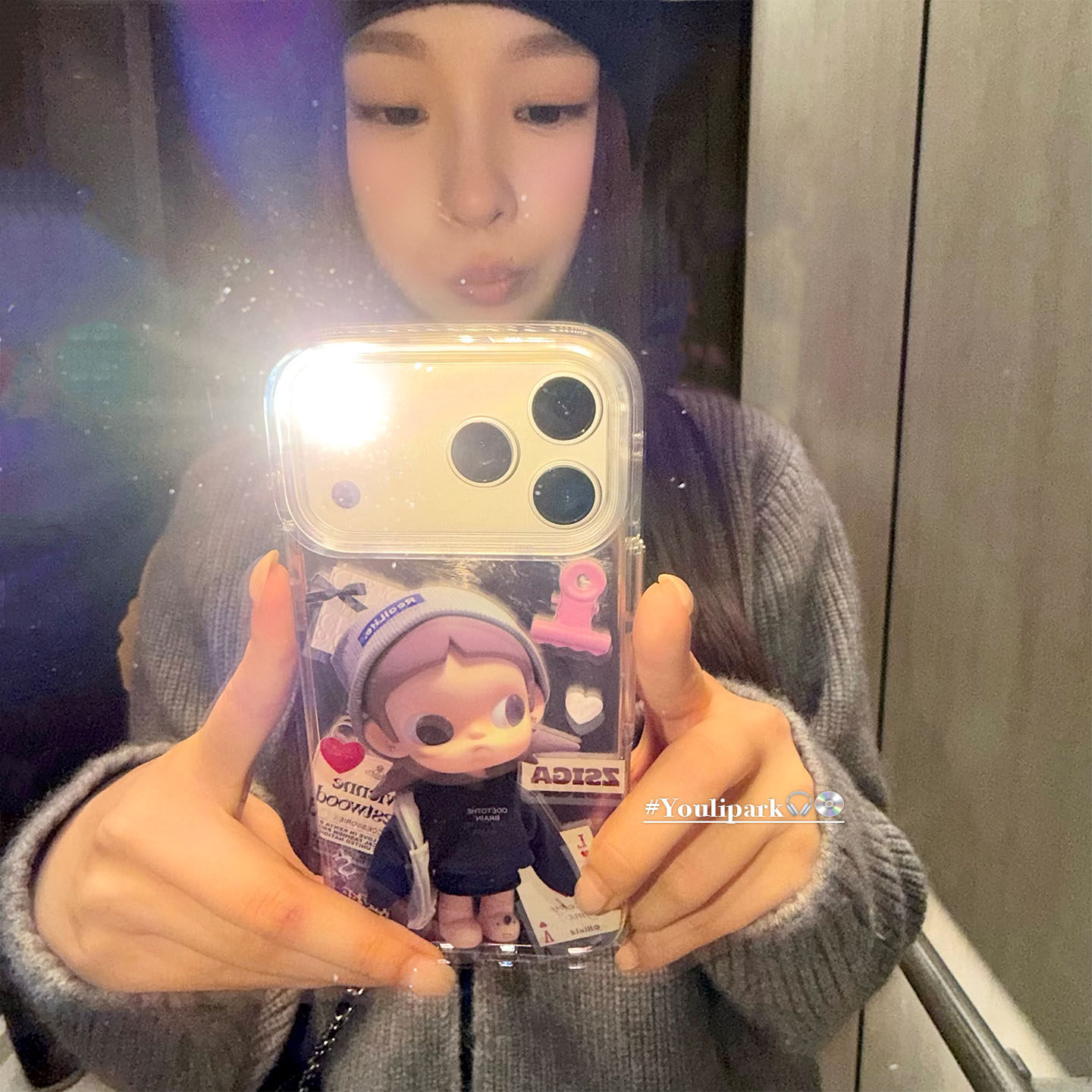 呆萌可爱甜酷嘎子姐苹果手机壳女