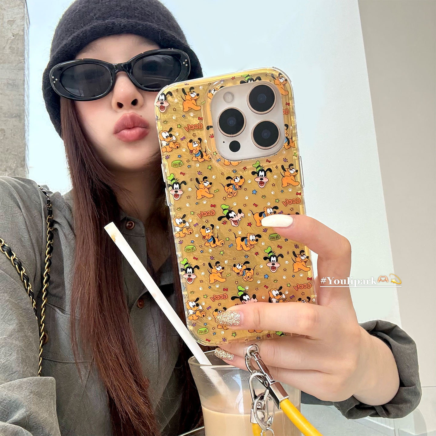 可爱满屏彩色星星小狗苹果手机壳