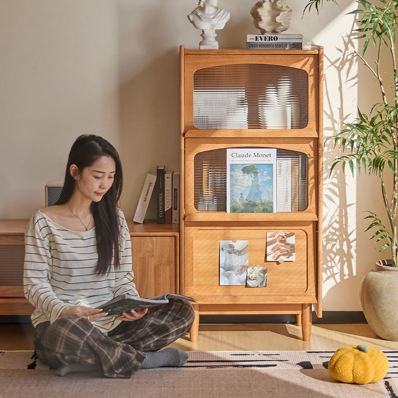 实木收纳柜电视柜边柜沙发边柜