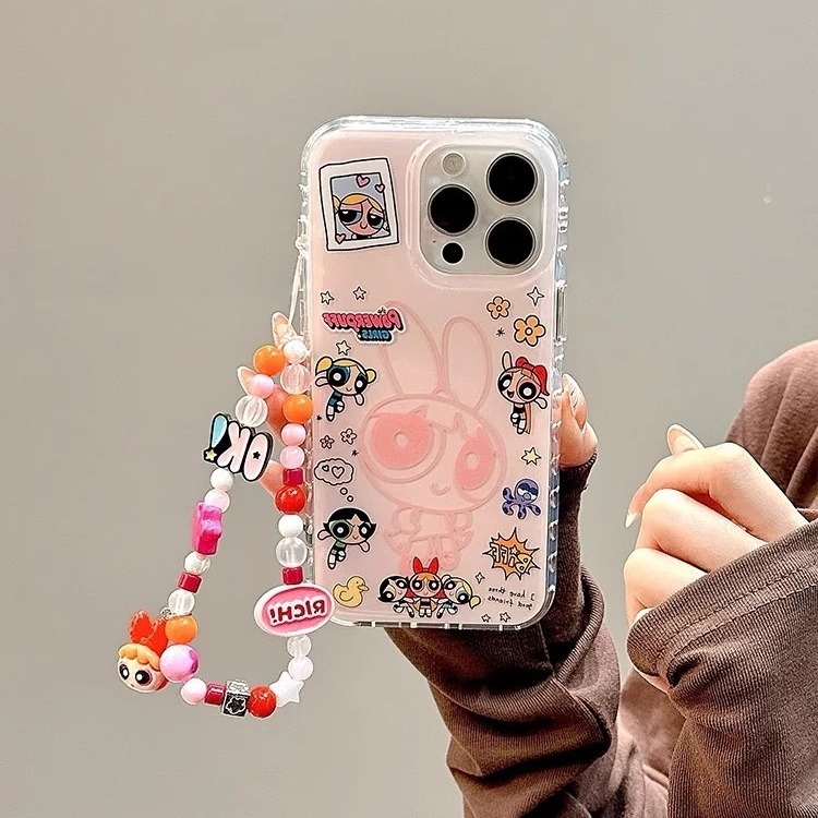 飞天小女警适用苹果15promax手机壳华为pura70pro新款OPPO高级感vivo19女小米15红米软壳iPhone16pro全包防摔