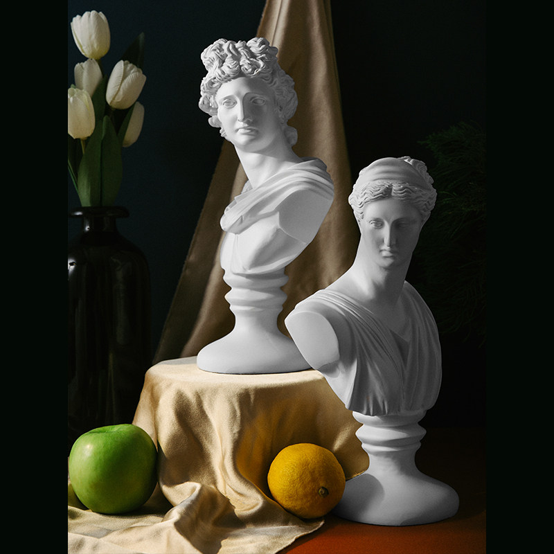 石膏雕像雕塑希腊树脂人像阿波罗维纳斯客厅办公室样板房艺术摆件