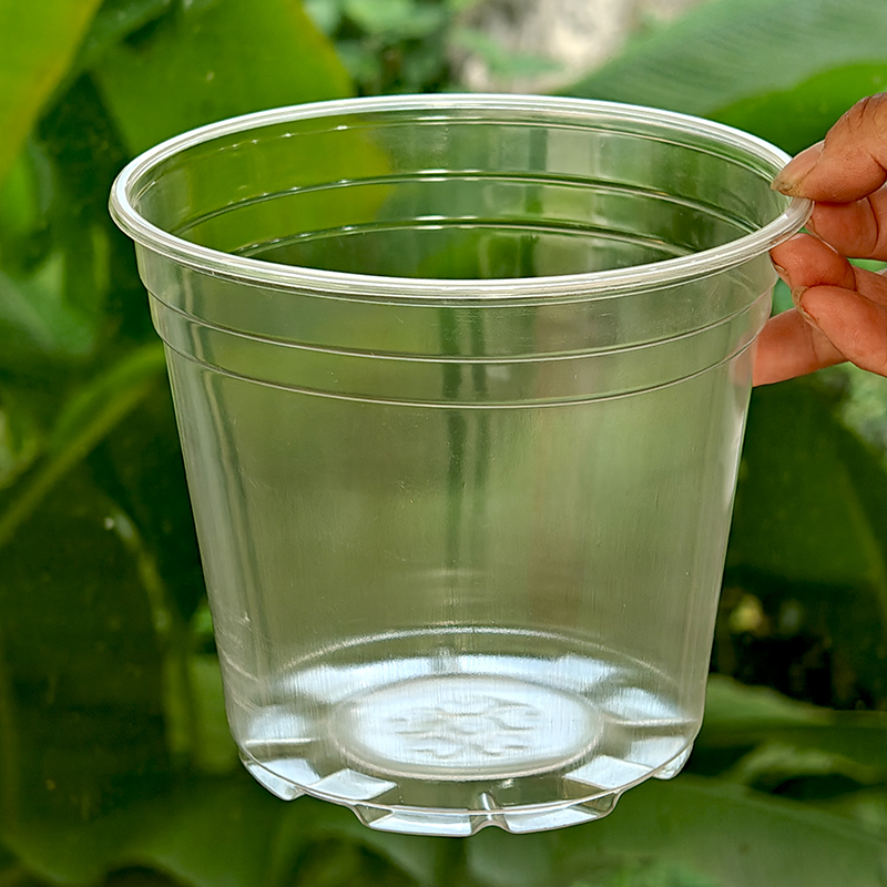 高透明花盆双层套盆储水培免浇水懒人花卉绿植盆栽桌面加厚塑料盆