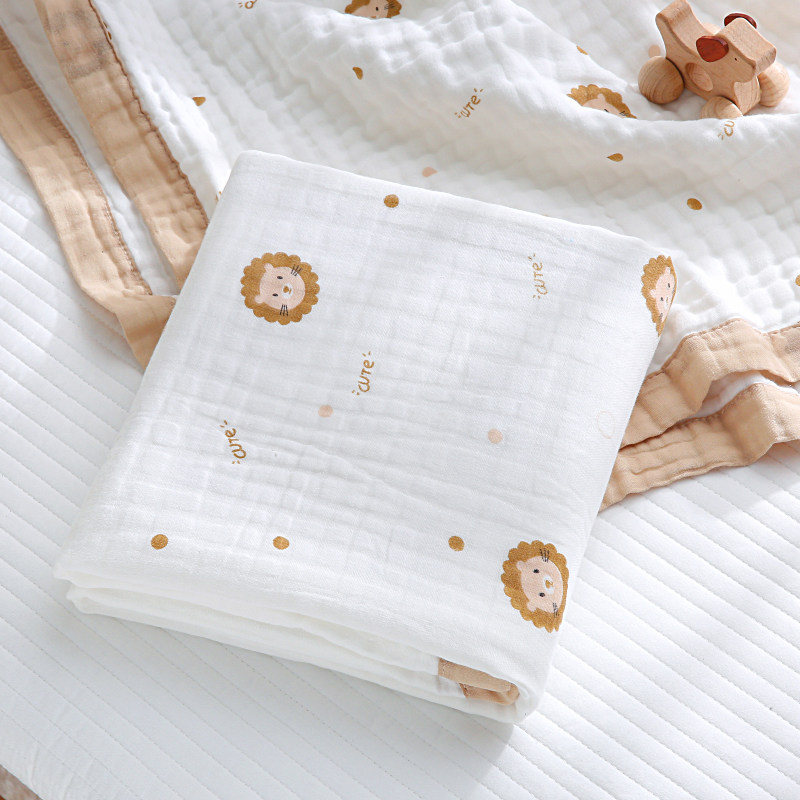 thumbnail for Large size baby gauze bath towel, newborn children's pure cotton, special ultra-soft pure cotton wrapping towel for newborns