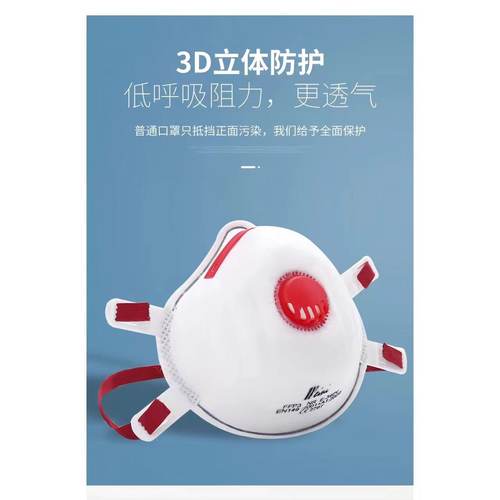 新款头戴式防尘打磨口罩工