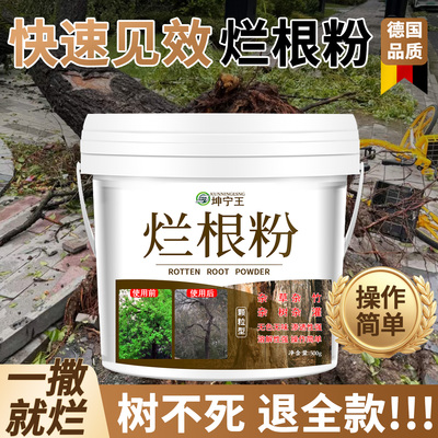 强力烂根粉大树竹子杂草专用清理粉剂枯树王烂根草神器根剂除腐蚀