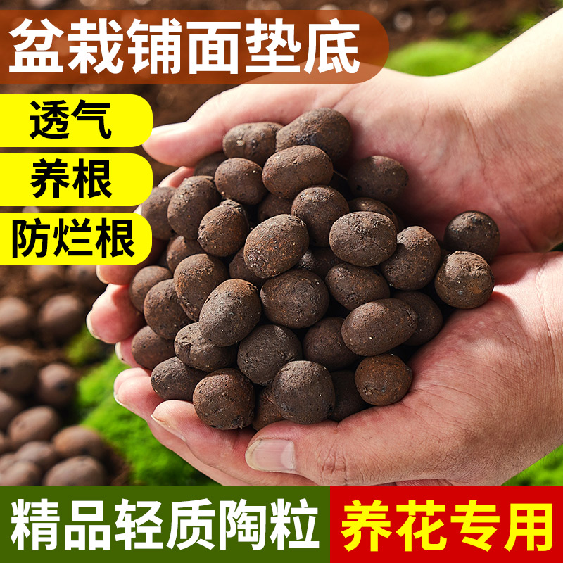 陶粒垫底养花专用轻质陶粒家用盆栽养花专用防烂根透气多肉营养土