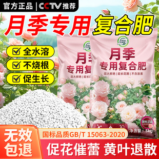 月季专用肥复合肥氮磷钾三元肥料花卉专用盆栽颗粒缓释肥月季花肥