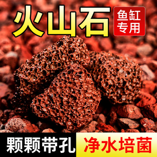 火山石鱼缸专用造景底沙免洗底沙颗粒垫底养花专用滤材铺面石