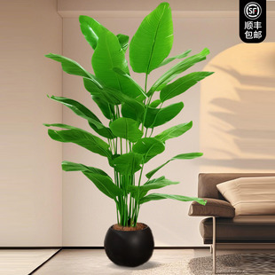 天堂鸟仿真绿植高端轻奢仿生花假树植物客厅大型室内盆栽装饰摆件