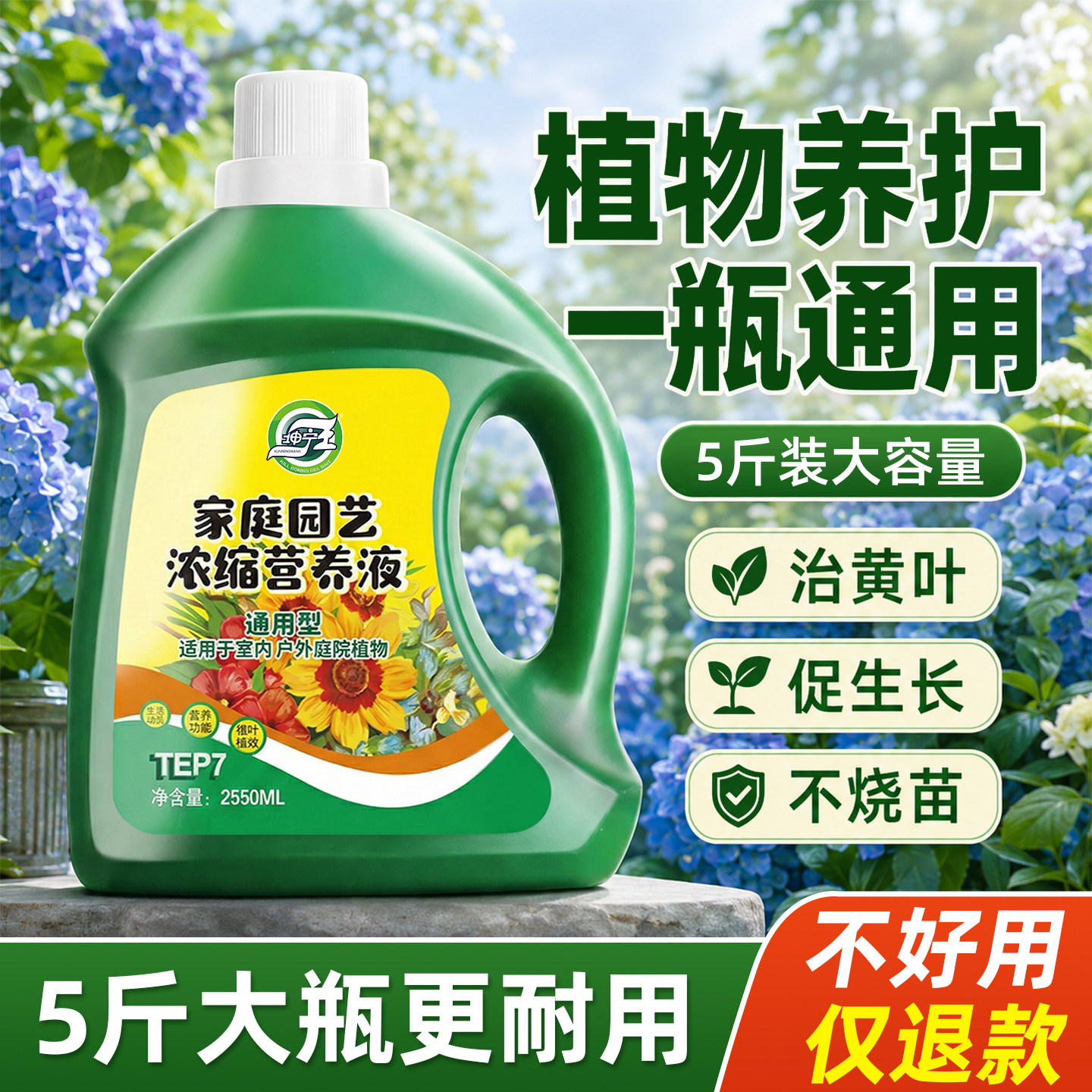 营养液植物通用型花肥发财树富贵竹绿萝水培盆栽园艺花卉绿植肥料