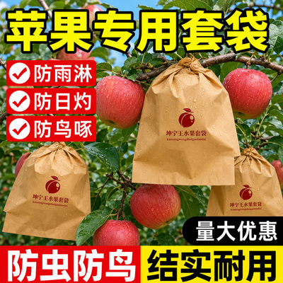 苹果套袋红富士专用纸袋水果套袋果蔬袋梨子葡萄桃子防虫防鸟神器
