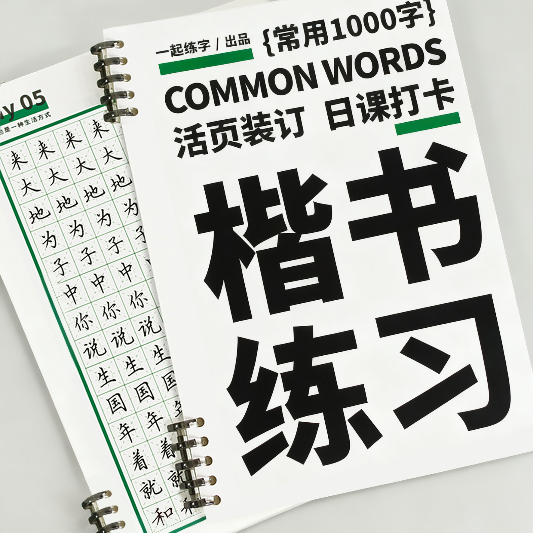 一起练字楷书字帖硬笔书法入门