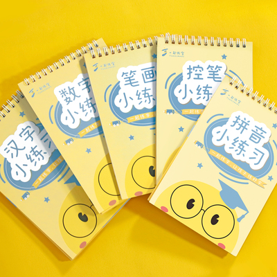 幼小衔接礼盒全套拼音控笔数学语文笔画凹槽字帖4-6岁儿童启蒙