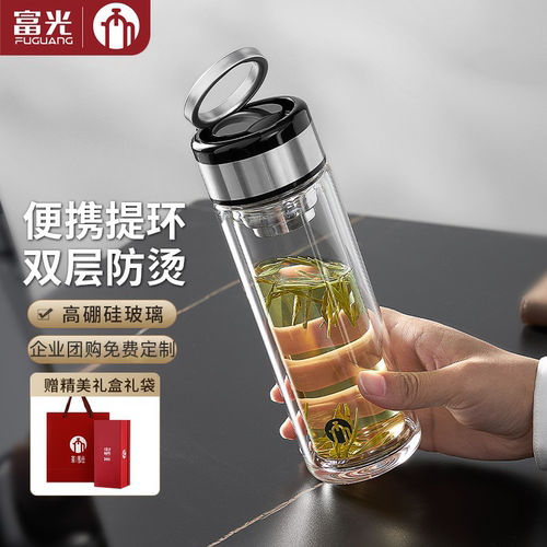 茶马仕双层玻璃杯礼盒装送礼定制