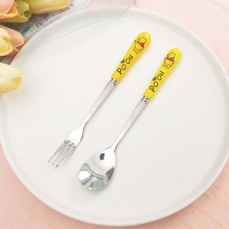 小熊维尼小勺子叉子套装 不锈钢可爱创意家用水果winnie the pooh|ruв категории посуда, посуда, вилка/ложка/палочки костюм - от Buy2taobao.com для оказания профессиональной услуги покупки агента Taobao