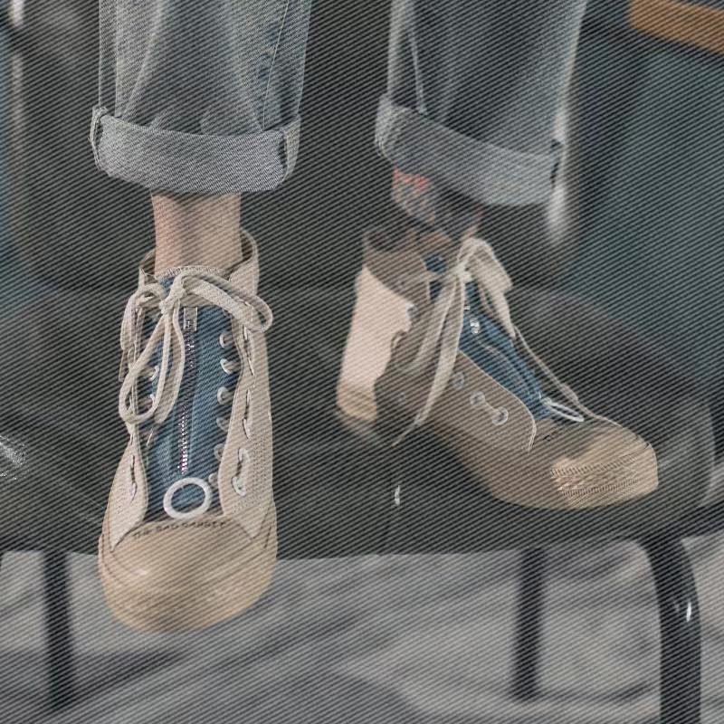 十七兔高帮帆布鞋男韩版潮流学生透气板鞋女夏季百搭情侣鞋子男潮|ruв категории Мужская обувь, холст обувь - от Buy2taobao.com для оказания профессиональной услуги покупки агента Taobao