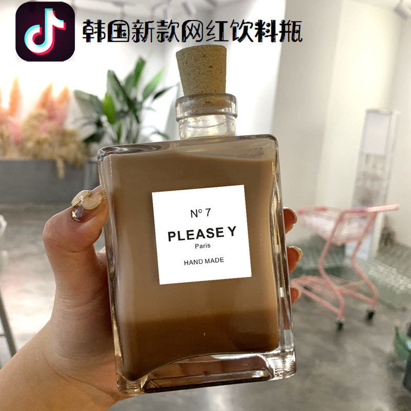 歪嘴瓶ins新款网红木塞奶茶瓶咖啡瓶香水饮料瓶牛奶果汁玻璃瓶空|ruв категории посуда, кубок/кубок/чайник, стакан - от Buy2taobao.com для оказания профессиональной услуги покупки агента Taobao