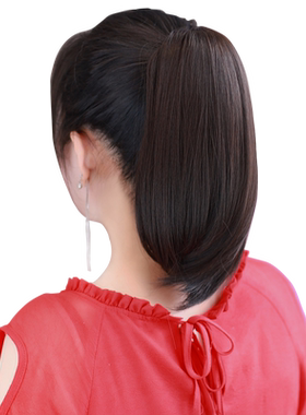 假发尾假头发扎短高女