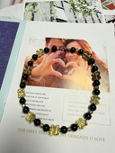 天然水晶黑发晶魔晶宙斯柠檬黄水晶S925纯银串珠设计毛衣项链46cm