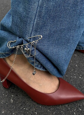 拖地裤装饰扣固定夹裤脚防拖地神器裤子太长改短调节裤腿收口饰品