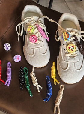 适配MIU系打结鞋花潮流瓶盖鞋扣老爹鞋德训鞋装饰DIY可拆卸装饰扣