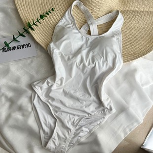 品牌断码 温泉度假性感欧美风大露背交叉肩带三角连体泳衣女 折扣