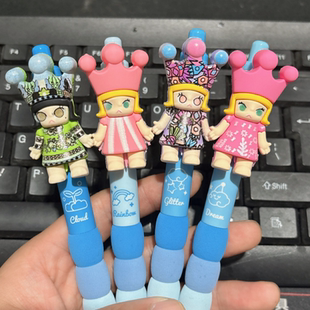 稀奇古怪的笔高颜值ins风中性笔国王公主玩偶挂件笔小红书同款笔.