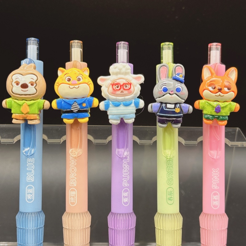 黑色按动笔小学生专用考试笔写字