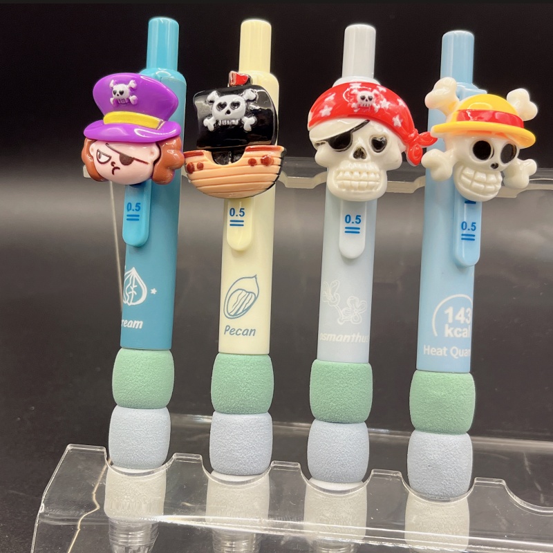 黑色按动笔速干顺滑中性笔学生用