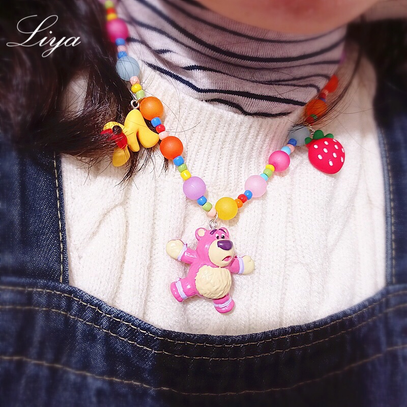 百搭卡通项链童趣可爱吊坠女饰品