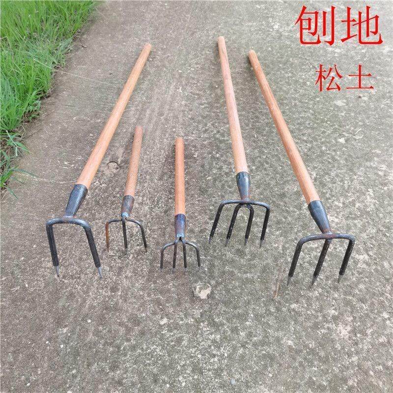 铁耙农用工具钢耙子抓钩钉耙三四齿耙松土耙翻土耙泥耙园林耙包邮_虎窝淘