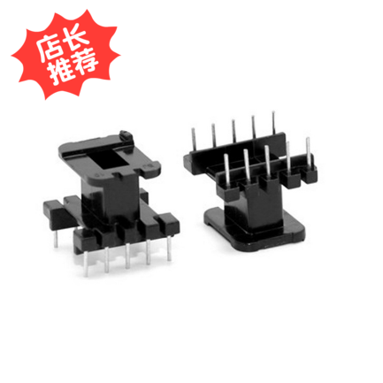 EE19加厚骨架磁芯立式5+5针变压器材料排距15mm脚距4mm