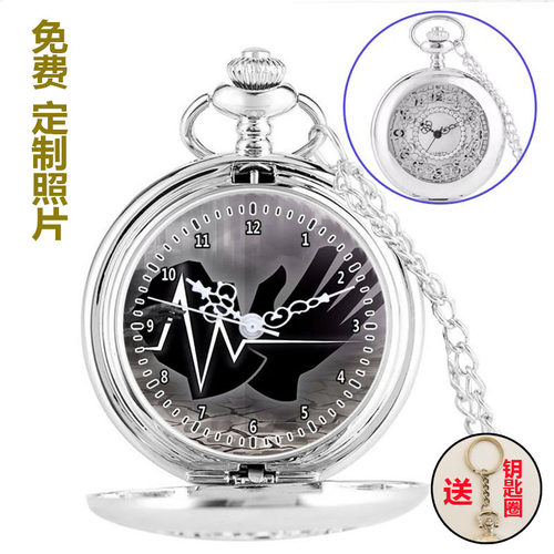 脑叶公司周边怀表废墟图书馆异想体图鉴游戏同款电子石英项链挂表