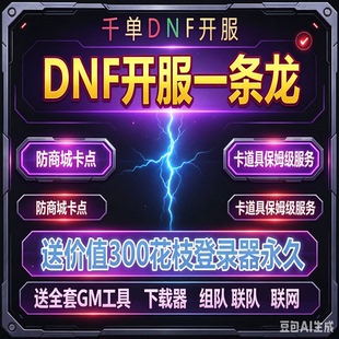 DNF一条龙架设开服高端商业搭建pvf修改高防服务器