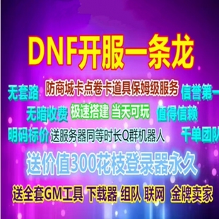 DNF开服一条龙版本出售DnF架设60-110级搭建DNF搭建 pvf修改定制