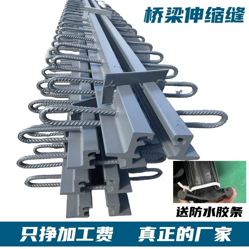 桥梁伸缩缝C40F60D80型E型160型梳齿板人行道伸缩缝胶条橡胶支座