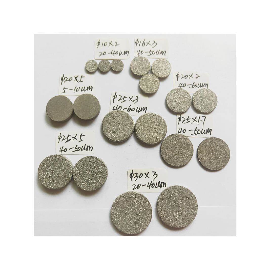 316L不锈钢粉末烧结过滤片气体探测器过滤网片头仪器仪表精密滤网