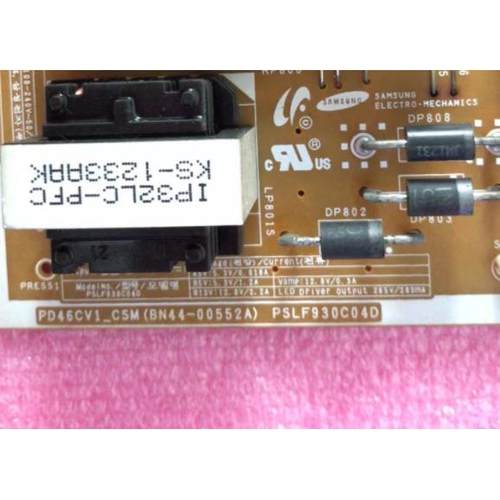 三-星电视机配件UA46EH6030R电源板BN44-00552A/C PSLF930C04D